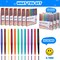 72 Pcs Felt Tip Pens 0.7mm Medium Point Felt Pen Bulk 12 Colors Markers Journal Planner for Teachers Students Journaling Writing Note Art Office School Supplies